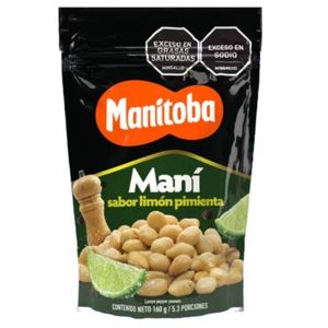 Maní MANITOBA limón pimienta (160 gr)
