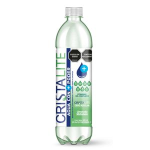 Agua CRISTAL lite limonada michelada cero azúcar (600 ml)