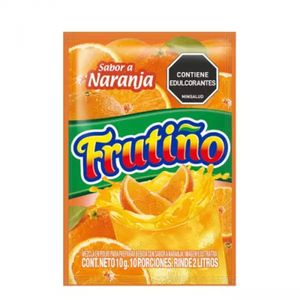 Refresco en polvo FRUTINO sabor a naranja (10 gr)