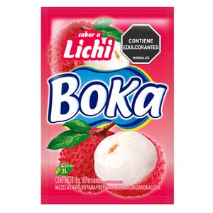 Refresco en polvo BOKA sabor a lichi (10 gr)