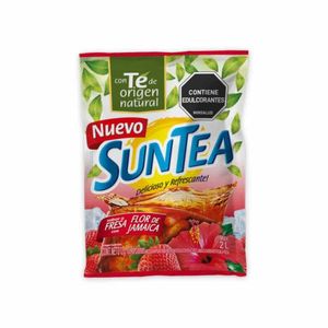Té SUNTEA sabor a fresa con flor de Jamaica (12 gr)
