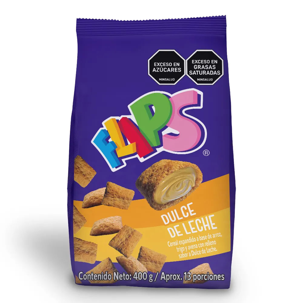 Imagen de CEREAL FLIPS RELL CHOCOLATE 400G GTS DUL