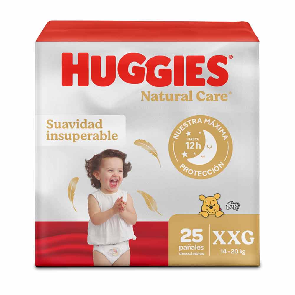 Imagen de Pañales Huggies Natural Care Etapa 5/XXG Suavidad Insuperable 25U