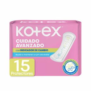 Protectores Cuidado Avanzado Kotex Indicador de Cambio 15 Unidades