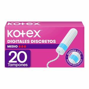 Tampones Digitales Kotex Medio 20 Unidades