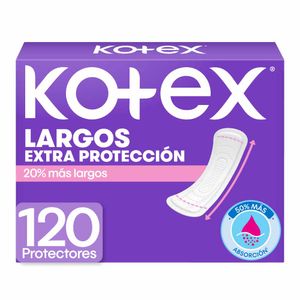 Protectores Diarios Kotex Largos 120U