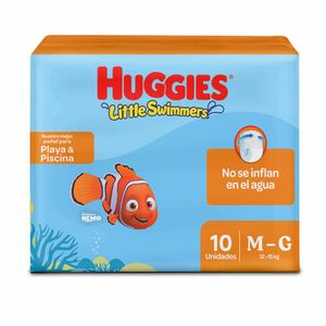 Pañales Huggies Little Swimmers Etapa 2-3/M-G 10U