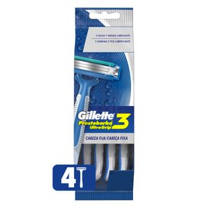 Máquina de Afeitar Prestobarba Desechable Ultragrip X4 Unds
