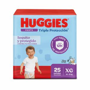 Pañales Huggies Triple Protección Pants Etapa 4/XG 25U
