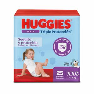 Pañales Huggies Triple Protección Pants Etapa 5/XXG 25U