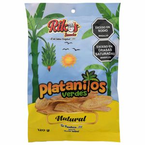 PASABOCA RIKOS PLATANITOS VERDE NATRAL 120g