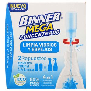 MEGA CONCENTRADO BINNER LIMPIA VIDRIOS (100 ml)