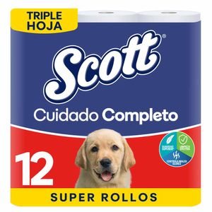 Papel Higiénico Scott Cuidado Completo 12 unds x 30 m c/u