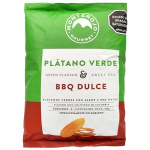 Platanitos MONTE ROJO verdes BBQ dulce (100 gr)