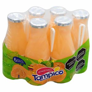 Refresco Agua Tampico Naranja 240 Ml X6 Unds