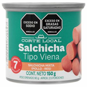Salchicha Tipo Viena Corte Local X 150