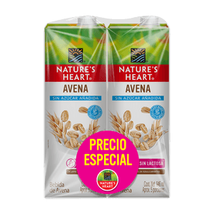 Precio especial bebida NATURES HEART AVENA SIN AZUCAR (1892 ml)