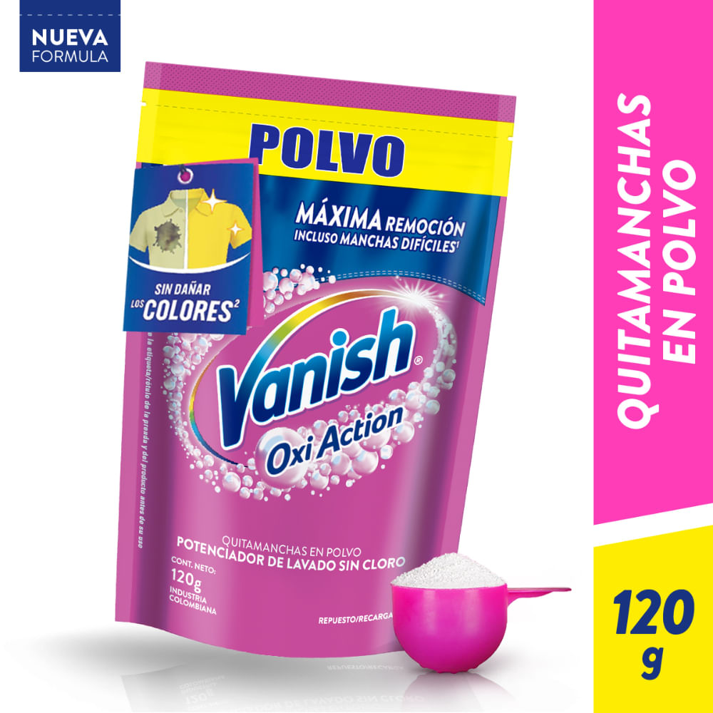 Quitamanchas Vanish polvo rosa 120g