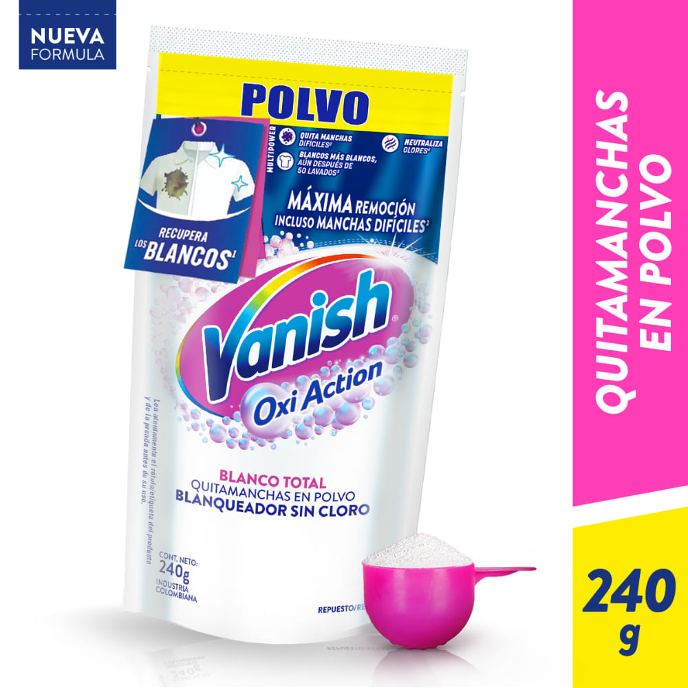Quitamanchas Vanish polvo blanco 240g