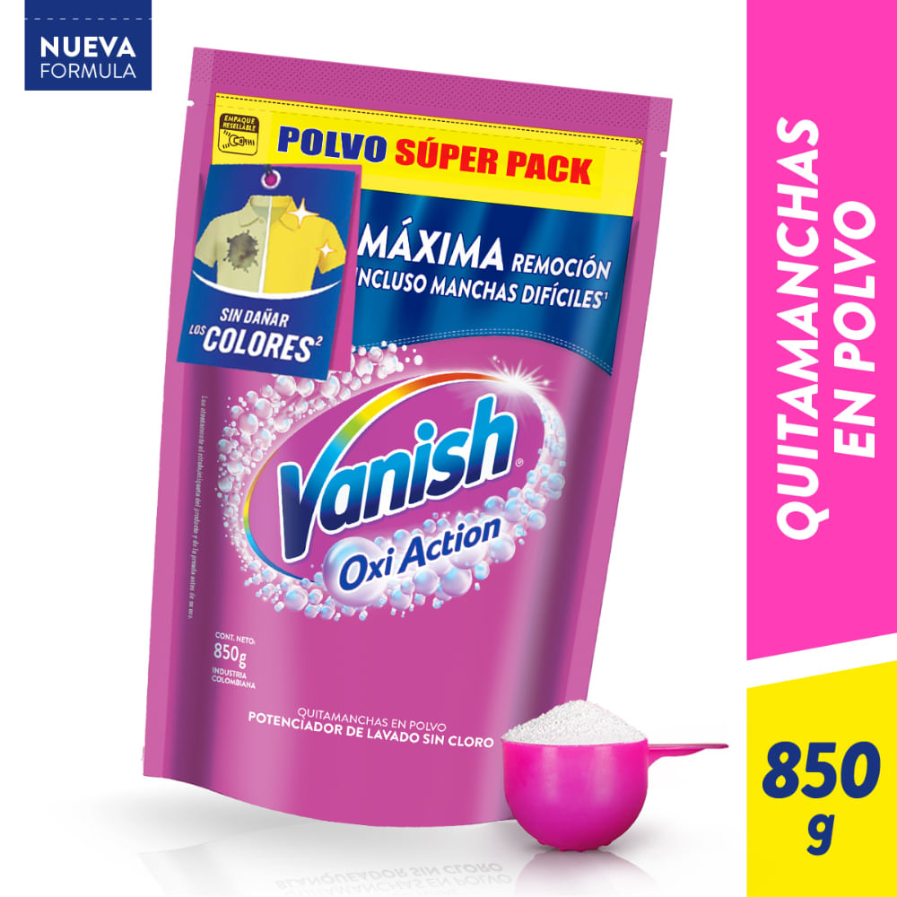 Quitamanchas Vanish polvo rosa 850g