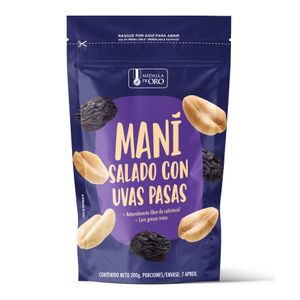 Mani Medalla De Oro Sal Pasas 200 g