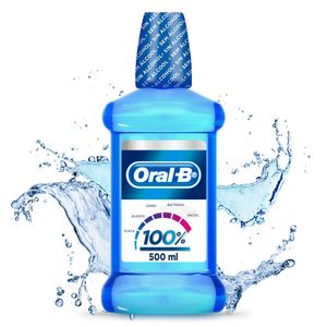 Enjuague Bucal Oral-B 100% de Tu Boca Cuidada 1 Ud 500 ml