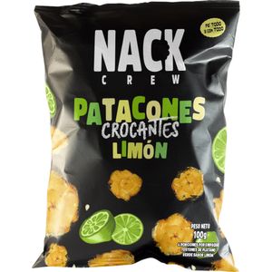 Patacones Nack Crew Crocantes Limón X 100g