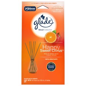 Ambientador GLADE varitas aromatizantes naranja fresa (100 ml)