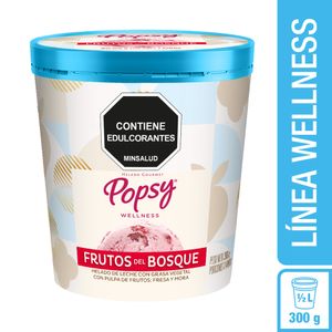 Helado Popsy Fruto del Bosque Endulzado con Stevia 300 G