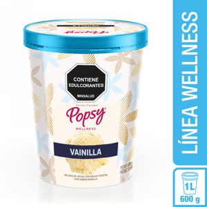 Helado Popsy Vainilla Endulzado con Stevia 600 G