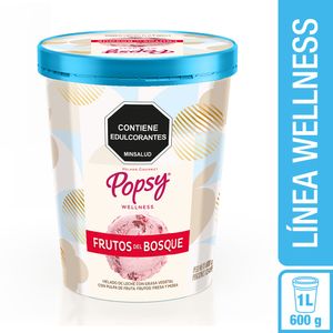 Helado Popsy Fruto del Bosque Endulzado con Stevia 600 G
