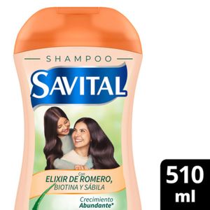 Shampoo SAVITAL elixir de romero biotina y sábila (510 ml)