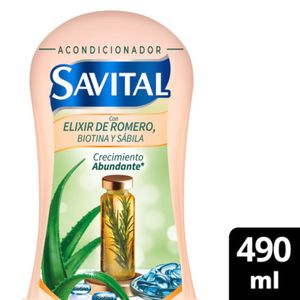 Acondicionador SAVITAL con elixir de romero (490 ml)