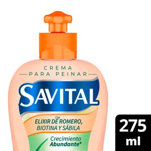 Crema para peinar SAVITAL con elixir de romero (275 ml)