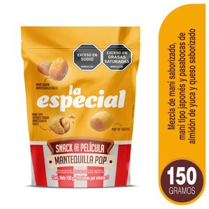 Pasabocas LA ESPECIAL mantequilla pop (150 gr)