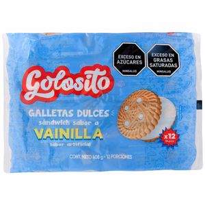 Galleta Golosito Sandwich Vainilla 408 g