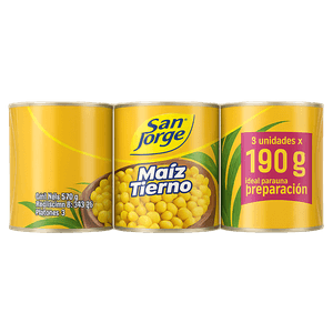 Maíz Tierno San Jorge 190 G X3 Unds