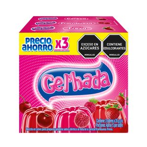Gelatina Gel'Hada 35 G X3 Unds Surtidos