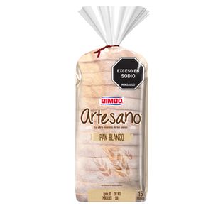 Pan Bimbo Tajado Artesano 500 G