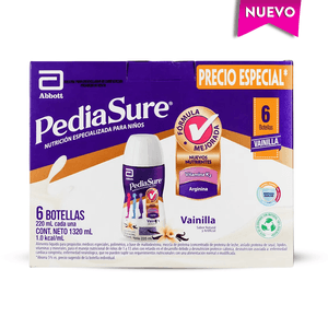 Complemento Nutricional Pediasure Peptigro Vainilla Líquido 220 Ml X6 Botellas