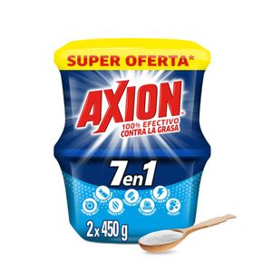 Axion Blue, Lavaplatos en Crema 7 en 1, 2x450g