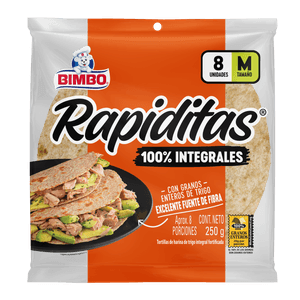 Tortillas integral medianas Bimbo X8 Und (250 g)