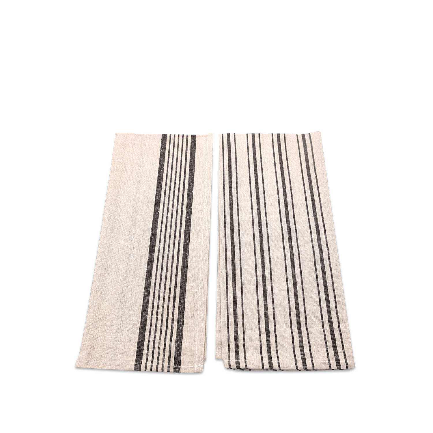 Toallas de cocina beige-gris setx2