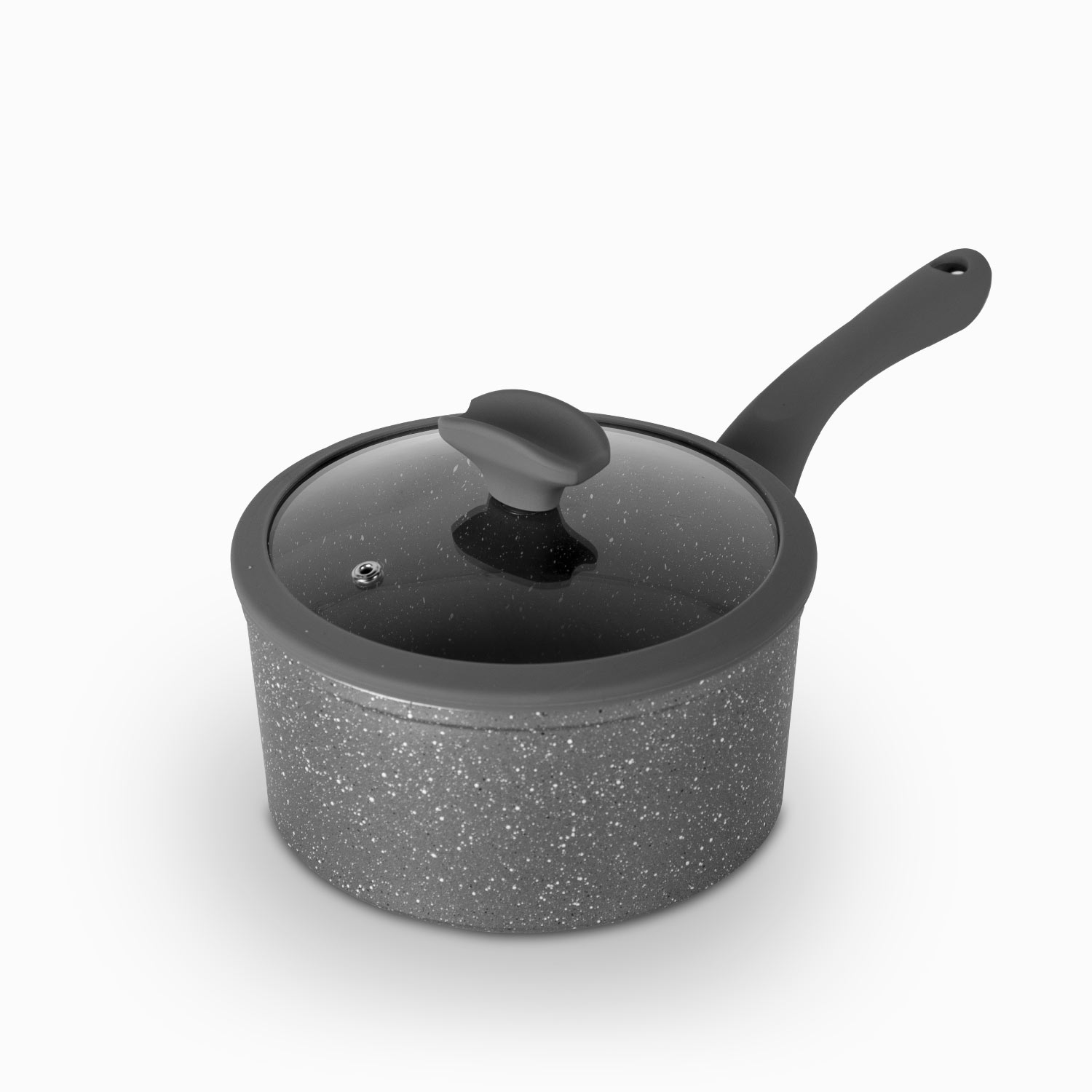 Imagen de Olla con mango largo granito 18cm