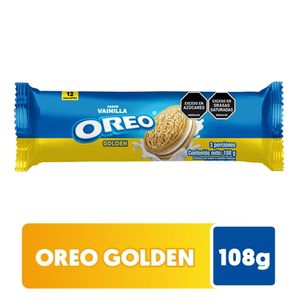 Galletas OREO golden sabor a vainilla (108 gr)