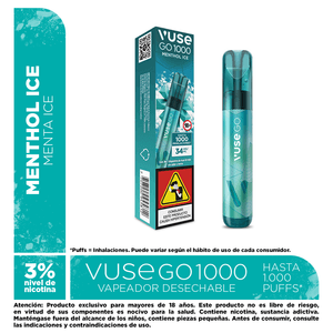 Vapeador Vuse Go 1000 Menthol Ice