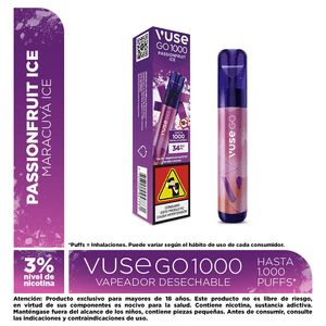Vapeador Vuse Go 1000 Passionfruit Ice