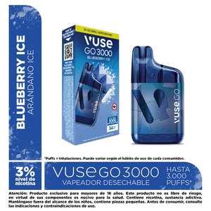 Vapeador Vuse Go 3000 Blueberry Ice