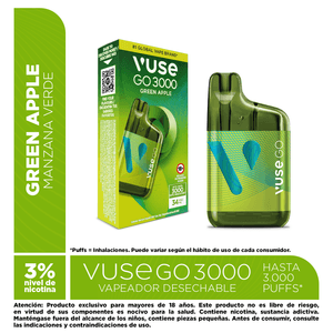 Vapeador Vuse Go 3000 Apple Sour