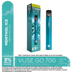 Vapeador Vuse Go 700 Menthol Ice